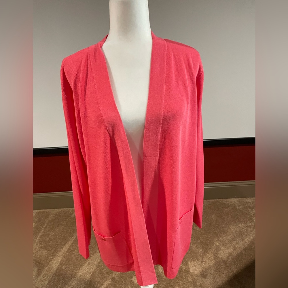 Anne Klein coral XL Cardigan